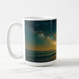 Caneca De Café Linha costeira celestial