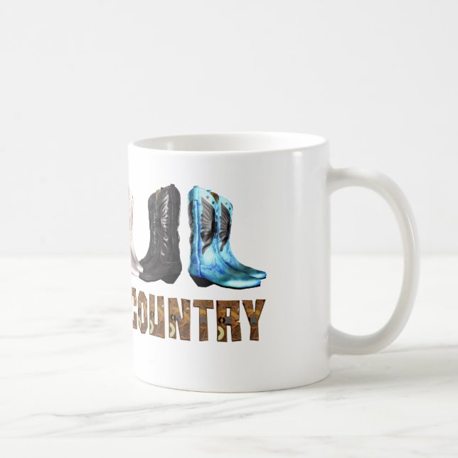 Caneca De Café Linha dança do país do T (Direita)