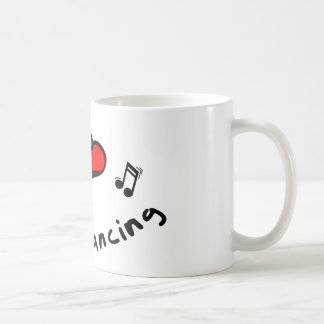 Caneca De Café Linha dança mim presente do Coração-Amor