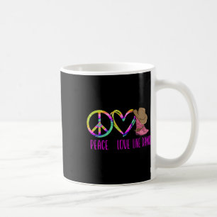 Caneca De Café Linha de Amor entre Tie Dye Dance Tie Dye Peace Li