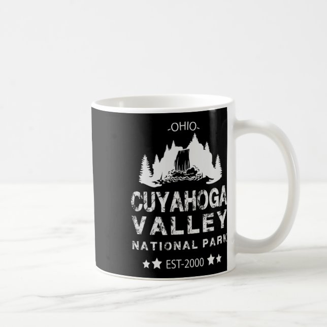 Caneca De Café Linha de Árvores Com Cachoeira Parque Nacional do  (Direita)