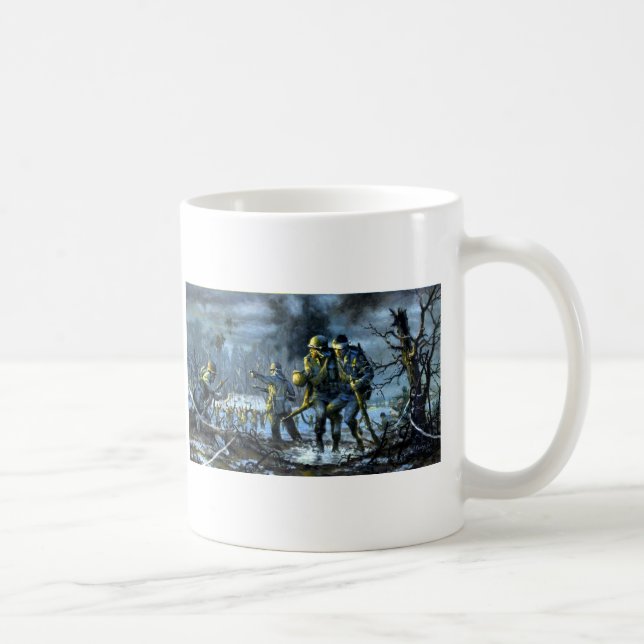 Caneca De Café Linha de Siegfried em madeiras de Campholz (Direita)