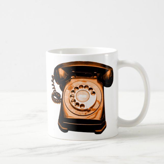 Caneca De Café Linha Direta Laranja (Direita)
