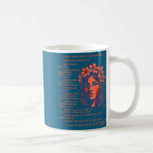 Caneca De Café Linha do Tempo da História dos Direitos das Mulher