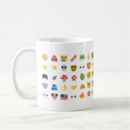 Caneca De Café Linha do tempo de 35 emojis Roaring Kitty meme GME