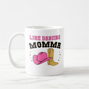 Caneca De Café Linha engraçada que dança o dia das mães da can