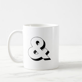 Caneca De Café Linha Negra de Tipografia de Ampersand