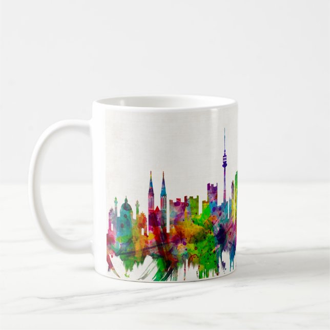Caneca De Café Linha Skyline Áustria (Esquerda)