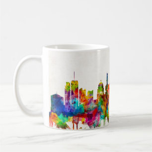 Caneca De Café Linha Skyline Jerusalem Israel