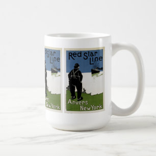 Caneca De Café Linha vermelha da estrela