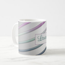 Caneca De Café Linhas abstratas do inclinação