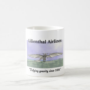 Caneca De Café Linhas aéreas de Lilienthal