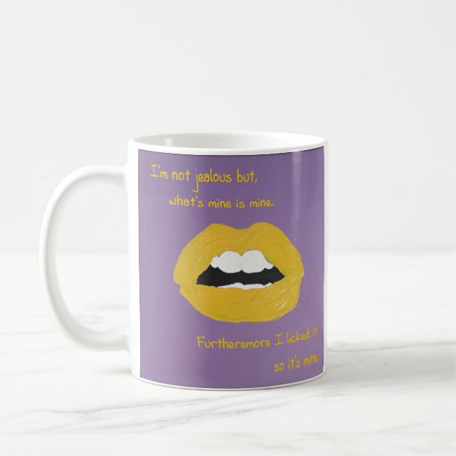 Caneca De Café Linhas Clichês para o Dia dos Namorados (Esquerda)