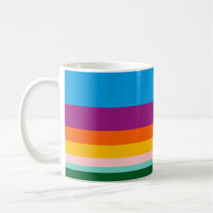 Caneca De Café Linhas coloridas