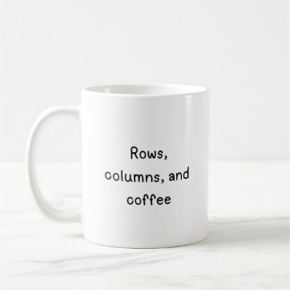 Caneca De Café Linhas, colunas e café