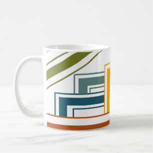 Caneca De Café Linhas da década de 1970