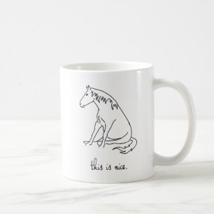 Caneca De Café Linhas do pônei - isto é agradável