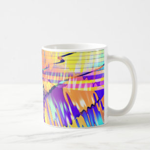 Caneca De Café Linhas e Ondas Líquidas
