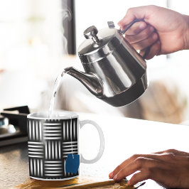 Caneca De Café Linhas Intersetando Arte