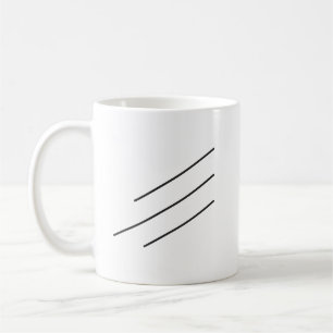 Caneca De Café Linhas pretas