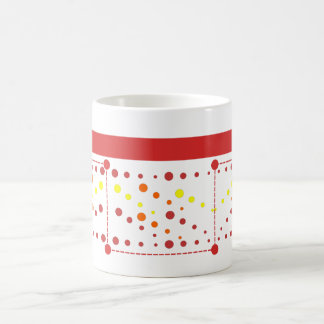 Caneca De Café Linhas, retângulos e círculos