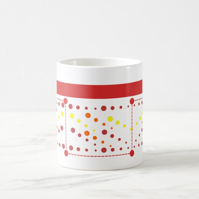 Caneca De Café Linhas, retângulos e círculos (Centro)