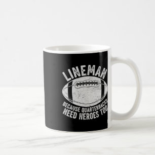 Caneca De Café Linhista Engraçado Porque Quarterbacks Também Prec