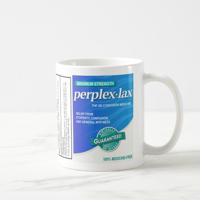 Caneca De Café Linho de perplex | Farmacêutico Gag Gift Mug (Direita)