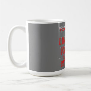 Caneca De Café Linksmu Kaledu Lituano - Presente de Natal Feliz
