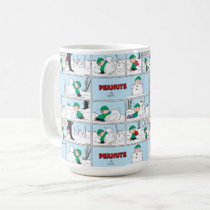 Caneca De Café Linus constrói um boneco de neve