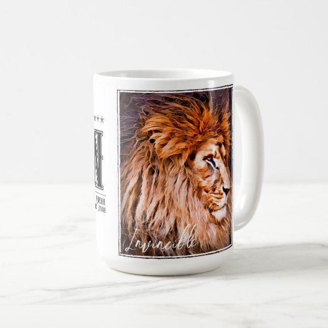 Caneca De Café Lion マグカップ (Frente Esquerda)