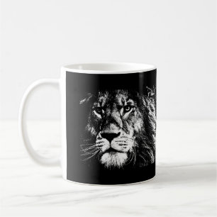 Caneca De Café Lion Face Rei Animais Pop