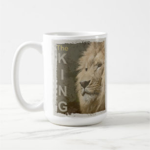 Caneca De Café Lion Head Animal King Elegante Trendy Modelo