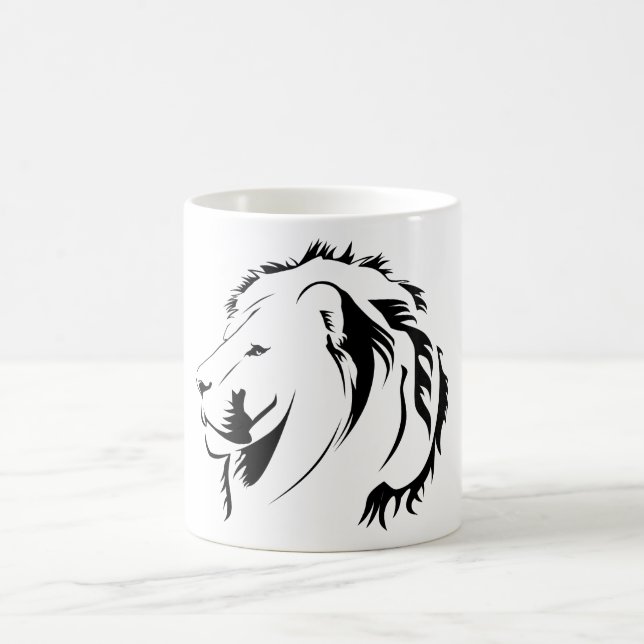 Caneca De Café Lion Tribal 001 (Centro)