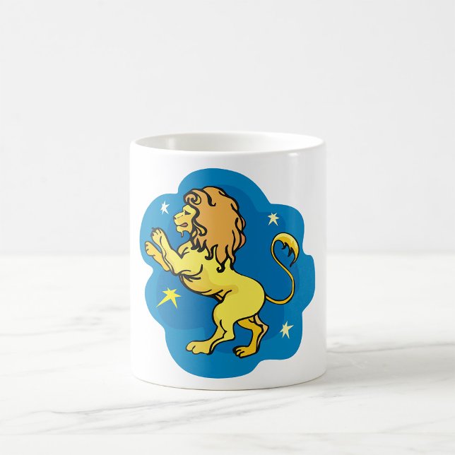 Caneca De Café Lion Zodiac (Criador carregado)