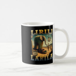 Caneca De Café Lirili Larila Funny Italiano Brainrot Meme