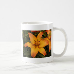 Caneca De Café Lírio alaranjado