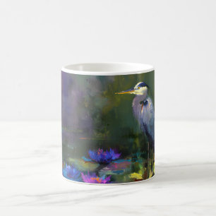 Caneca De Café Lírio de Água do Lago Encantado Aquarela da Nature