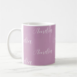 Caneca De Café Lírio Personalizado