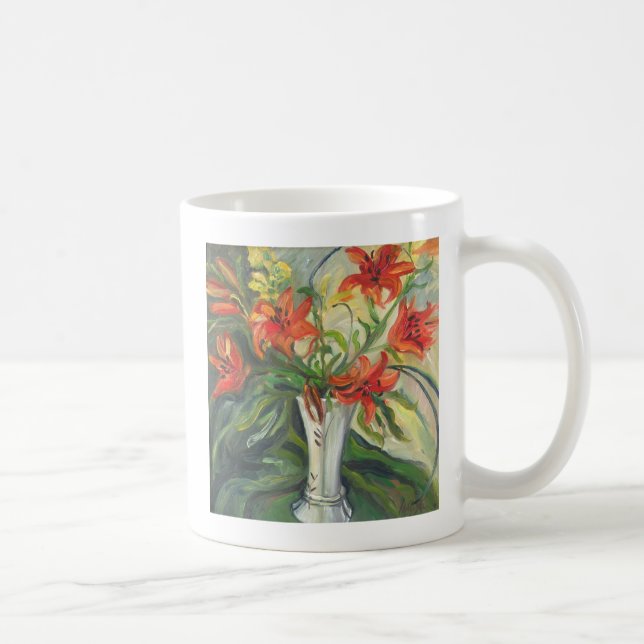 Caneca De Café Lírios (Direita)