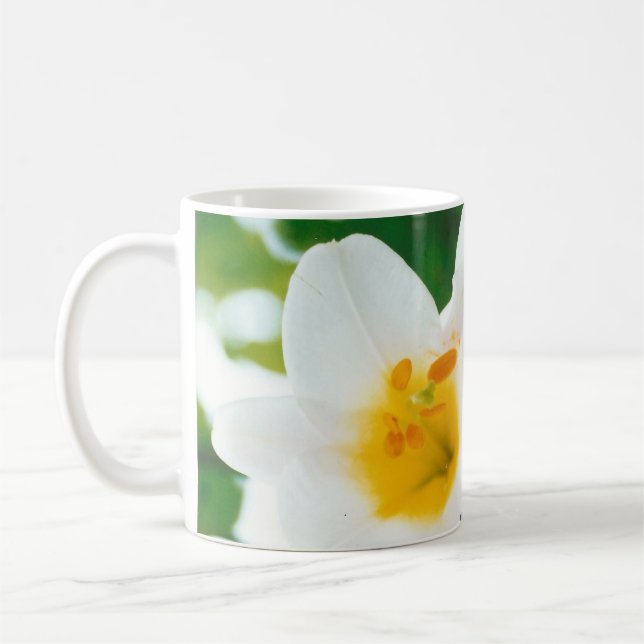 Caneca De Café Lírios brancos - Lily Flower Lilium candidata (Esquerda)