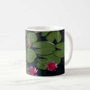 Caneca De Café Lírios-d'água Rosa