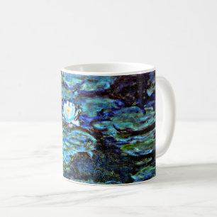 Caneca De Café Lírios de Água Azul por Monet