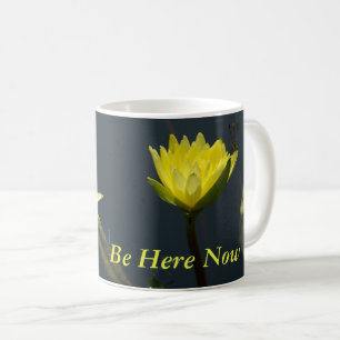 Caneca De Café Lírios de água do Lotus Amarelo
