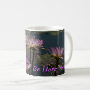 Caneca De Café Lírios de água do Lotus Roxo
