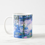 Caneca De Café Lírios de Água Rosa Monet<br><div class="desc">Uma caneca de café,  cor-de-rosa,  com lindos lírios de água cor-de-rosa flutuando em um lago azul calmo com almofadas de lírios. Um presente de Monet excelente para fãs do impressionismo e da arte francesa. Inimpressionismo sereno na natureza com lindas flores e paisagem de lagoas cênicas.</div>