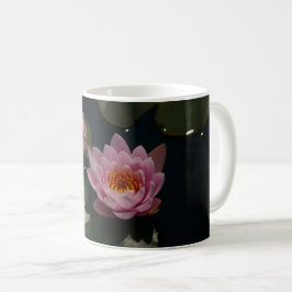 Caneca De Café Lírios de Água Rosas