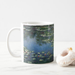 Caneca De Café Lírios de Claude Monet, Flores Vintage
