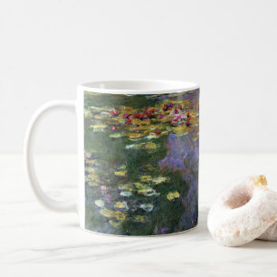Caneca De Café Lírios de Claude Monet, Vintage Nature Art