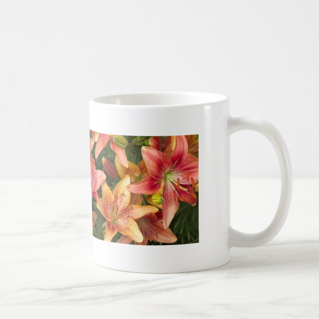 Caneca De Café Lírios de jardim (Direita)